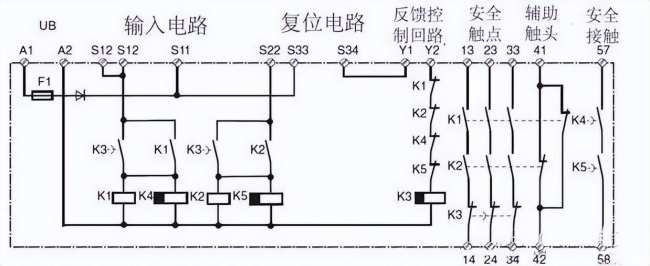 安全繼電器接線圖